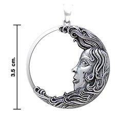 Moon Goddess Silver Pendant By Oberon Zell TPD3503 - Jewelry